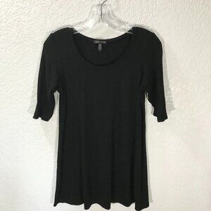 Eileen Fisher Black Tunic Top